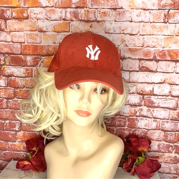 American Needle Burnt Orange New York Yankees Soft Fabric Baseball Hat - Picture 2 of 8